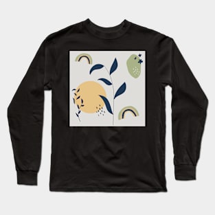 Blue leaf Long Sleeve T-Shirt